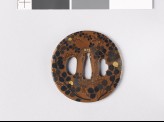 Tsuba with lespedeza (EAX.11132)