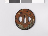 Tsuba depicting drying nets and birds (EAX.11135)