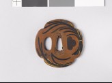 Mokkō-shaped tsuba with bunches of narcissus