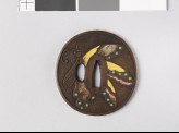 Tsuba with butterflies