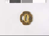 Tsuba with kiku-karakusa, or floral scrolls (EAX.11168)