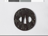 Tsuba with banana palm (EAX.11185)