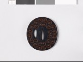 Tsuba with scrolls