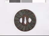 Tsuba with chrysanthemoid florets and sword-blades (EAX.11195)