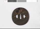 Tsuba depicting Raiden, the Thunder God, with bamboo and a rain storm on the reverse (EAX.11197)