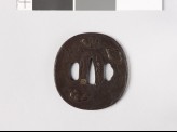 Tsuba depicting five flying birds