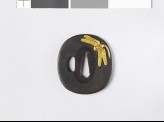 Tsuba with dragonfly