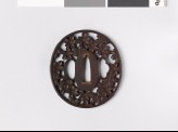 Tsuba with cherry blossoms