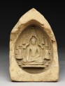 Votive plaque of the Buddha in the Mahabodhi temple (EAX.2354)