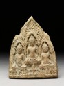 Votive plaque of the Buddha with attendant figures