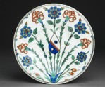 Dish with flower sprays and coat of arms (EAX.3268)