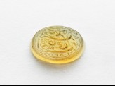 Oval bezel seal with nasta‘liq inscription and floral decoration (EAX.3305)