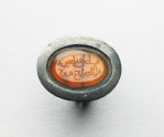 Oval seal ring with naskhi inscription