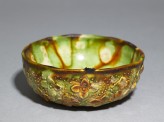 Bowl with floral decoration and three-colour glaze (EAX.3957)