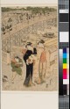 Women and children in front of Ryōgoku bridge (EAX.4151.b)