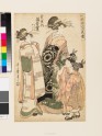 The courtesan Madoka of the Tamaya Brothel with two attendants