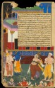 The blind Dhritarashtra attacks the statue of Bhima