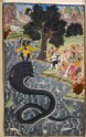 Krishna dancing on the head of Kaliya