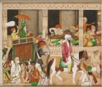 Maharaja Ranjit Singh in a bazaar (LI118.110)