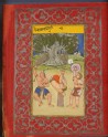 Wrestlers exercising, illustrating the musical mode Deshakh Ragini (LI118.120)