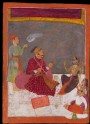Maharaja Dhiraj Singh watches a nautch