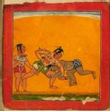 Wrestlers, illustrating the musical mode Raga Malava