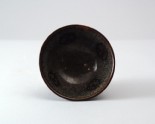 Black ware tea bowl with 'hare's fur' glazes and auspicious inscription