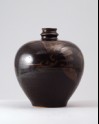Black ware vase with two birds (LI1301.139)