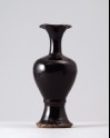 Black ware vase with foliated rim
