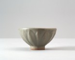 Greenware cup with lotus petals