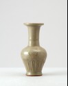 Greenware baluster vase with flowers of the four seasons