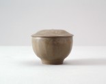 Greenware bowl and lid with lotus petals