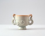 White ware cup with two dragons