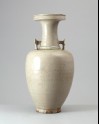 Greenware funerary vase with peonies