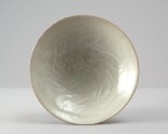 White ware bowl with floral decoration