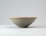 Greenware bowl with lotus petal decoration