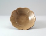 Greenware lobed bowl in the form of a flower