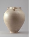 White ware jar with loop handles