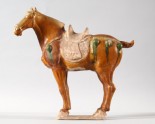 Figure of a horse with saddle
