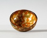 Bowl with three colour glaze