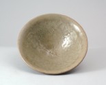 Greenware bowl with floral decoration