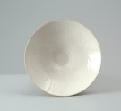 White ware dish with floral decoration