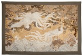 Two hōō, or mythical birds, over turbulent waves by a paulownia tree (LI1956.26)