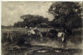 Cows at a watering place (WA1964.9.16)