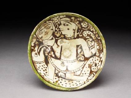 Bowl with female dancertop