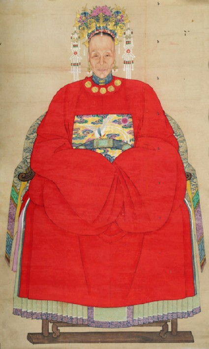Woman in the dress of a wife of an official of the sixth rankfront