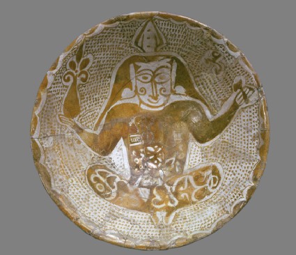 Bowl with seated figuretop