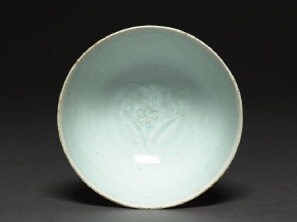 White ware bowl with flowertop