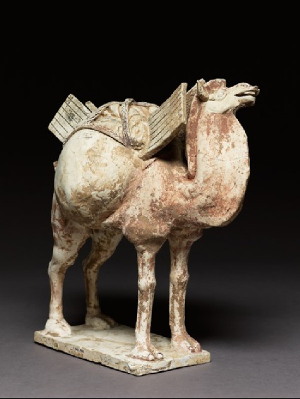 Earthenware figure of a cameloblique