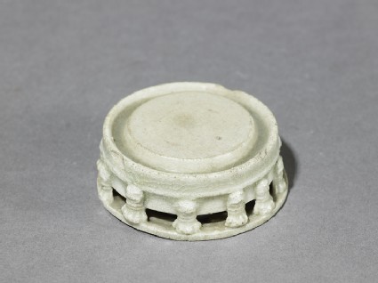 White ware inkstone with taotie masksoblique